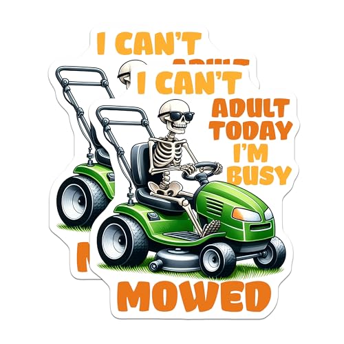 (2 Pack) Humorous Yard Decor Magnet - 5" On Longest Side - Sticks to Smooth Flat Surfaces - Made in USA - MAG9760