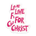 (2 Pack) Live for Christ Magnets Magnets - Inspirational Quotes - Christian Home Decor - 5" On Longest Side - Made in USA - Sticks to Refrigerators & Metal Surfaces - MAG8943