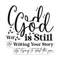(2 Pack) God Is Still Writing Your Story Magnets - Inspirational Christian Refrigerator - Faith Based Motivational Home Decor - 5 Inches On Longest Side - Thick Durable Magnet - Made in USA - MAG26529
