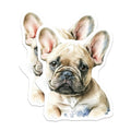 (2 Pack) French Bulldog Magnets - Cute Dog Fridge Magnets - Animal Lover Home Decor - 5" On Longest Side - Premium Magnet - for Cars, Refrigerators, Toolboxes, Lockers - Made in USA - MAG15093