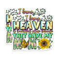 (2 Pack) Mom in Heaven Magnets - Memorial Remembrance - Sympathy Bereavement Loved One - 5 Inches On Longest Side - Thick Durable Magnet - Made in USA - MAG29610