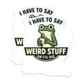 (2 Pack) Funny Frog Magnets - Sarcastic Quote Coffee Lover Humor - Weird Stuff Refrigerator Locker Decor - 5 Inches On Longest Side - Thick Durable Magnet - Made in USA - MAG21001