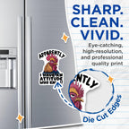 (2 Pack) Funny Chicken Magnets - Sarcastic Kitchen - Farmhouse Chicken Art Magnets for Refrigerator - 5" On Longest Side - for Cars, Fridges, Toolboxes - Made in USA - MAG4547