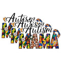 (3 Pack) Autism Mama Decals - Puzzle Piece Decal - Autism Awareness Laptop Decal - 3 Inches On Longest Side - Easy Peel & Apply - Made in USA - 3MCS0952