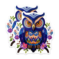 (2 Pack) Quilling Owl Magnets - Bohemian Home Decor - Vibrant Refrigerator Art - 5 Inches On Longest Side - Thick Durable Magnet - Made in USA - MAG39634