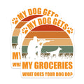 (2 Pack) Funny Dog Magnet - Sniper Dog Art - Unique Dog Lover Magnets - 5" On Longest Side - Premium Magnet - for Cars, Refrigerators, Toolboxes, Lockers - Made in USA - MAG17594