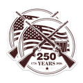 (2 Pack) American Revolution Magnets - 250th Anniversary 1776 2026 - Patriotic Historical Decor - 5 Inches On Longest Side - Thick Durable Magnet - Made in USA - MAG37422