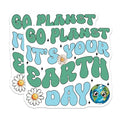 (2 Pack) Go Planet Magnets Magnets - It's Your Earth Day - Eco Friendly Home Decor - 5" On Longest Side - Made in USA - Sticks to Refrigerators & Metal Surfaces - MAG8451