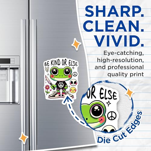 (2 Pack) Be Kind Or Else Magnets - 5" On Longest Side - for Cars, Fridges, Toolboxes - Made in USA - MAG7604