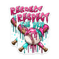 (2 Pack) Respect The Drip Baseball Magnets - Cool Baseball Art - Sports Fan Locker Decor - Teen Athlete Fridge - 5 Inches On Longest Side - Thick Durable Magnet - Made in USA - MAG26793