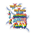(2 Pack) LGBTQ Pride Stickers - Inspirational Quote Stickers - Rainbow Flag LGBTQ+ Spirit Stickers - 5" On Longest Side - Sticks to Smooth Flat Surfaces - Made in USA - BMCS4705
