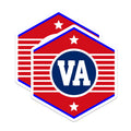 (2 Pack) VA Logo Magnets - Veteran Affairs Emblem - Patriotic Home Decor - 5" On Longest Side - Premium Magnet - for Cars, Refrigerators, Toolboxes, Lockers - Made in USA - MAG17585