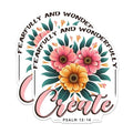 (2 Pack) Scripture Magnets - Floral Christian Art Magnets - Inspirational Home Decor Magnets- 5" On Longest Side - for Fridges, Toolboxes, Cars - Made in USA - MAG2826