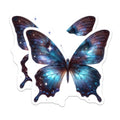 (2 Pack) Galaxy Butterfly Magnets - Celestial Moth Refrigerator Decor - Space Themed Kitchen Accent Set - 5 Inches On Longest Side - Thick Durable Magnet - Made in USA - MAG37909