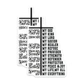 (2 Pack) My God My King Magnets - Christian Faith Decor - Religious Inspiration Reminder - Spiritual Blessing Home - 5 Inches On Longest Side - Thick Durable Magnet - Made in USA - MAG30783