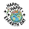 (2 Pack) Happy Earth Day Magnets - Cute Planet Decor - Environmental Awareness Celebration - 5 Inches On Longest Side - Thick Durable Magnet - Made in USA - MAG22092