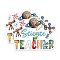 (2 Pack) Science Teacher Magnets - Classroom Decor - Science Teaching Tools - Teacher Appreciation - Science Classroom Art - 5" On Longest Side - for Cars, Fridges, Toolboxes - Made in USA - MAG7835