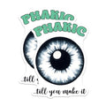 (2 Pack) Blue Eye Magnets - Fun Eye Quotes Decor - 5" On Longest Side - for Cars, Fridges, Toolboxes - Made in USA - MAG8074