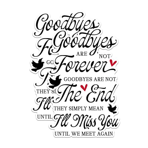 (2 Pack) Goodbyes Magnets - Farewell Magnets - I'll Miss You Magnets- 5" On Longest Side - for Fridges, Toolboxes, Cars - Made in USA - MAG2947