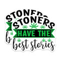 (2 Pack) Stoners Have The Best Stories Magnets Magnets - Cannabis Decor - Weed Enthusiast Gift - 5" On Longest Side - Made in USA - Sticks to Refrigerators & Metal Surfaces - MAG9228