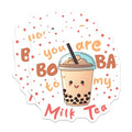 (2 Pack) You are Boba to My Milk Tea Magnets - Cute Drink Lover Decor - 5" On Longest Side - for Cars, Fridges, Toolboxes - Made in USA - MAG7759
