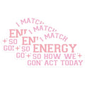 (3 Pack) Energy Quote Decals - Match My Energy - Sarcastic Stickers - 3 Inches On Longest Side - Easy Peel & Apply - Made in USA - 3MCS7250