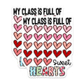 (2 Pack) Teacher Classroom Magnets - Sweet Hearts Decor - Valentine's Day Teacher Appreciation - School Fridge Magnets - 5 Inches On Longest Side - Thick Durable Magnet - Made in USA - MAG21480