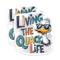 (2 Pack) Funny Duck Stickers - 5" On Longest Side - Sticks to Smooth Flat Surfaces - Made in USA - BMCS8495 - BMCS8495
