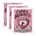 (3 Pack) Cupid Brewing Decals - Love Potion - Valentine's Day Gift - 3 Inches On Longest Side - Easy Peel & Apply - Made in USA - 3MCS2187