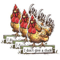 (3 Pack) Funny Chicken Decals - Cluck Phrase Decal - Laptop Decal - 3 Inches On Longest Side - Easy Peel & Apply - Made in USA - 3MCS1455