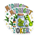 (2 Pack) Midnight Toker Magnets - Novelty Weed Art - Fridge Decals - 5" On Longest Side - Premium Magnet - for Cars, Refrigerators, Toolboxes, Lockers - Made in USA - MAG14432