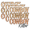 (3 Pack) Cowboy Killer Decals - Western Stickers - Country Decal - 3 Inches On Longest Side - Easy Peel & Apply - Made in USA - 3MCS1935