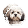 (2 Pack) Havanese Dog Magnets - Adorable Puppy Pet Artwork - Animal Lover Fridge Decor - Canine Companion Home Accent - 5 Inches On Longest Side - Thick Durable Magnet - Made in USA - MAG24214
