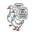 (2 Pack) Serious Goose Magnets - Humorous Kitchen - Fun Office Accessories - 5" On Longest Side - for Cars, Fridges, Toolboxes - Made in USA - MAG4613