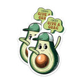 (2 Pack) Avocado Magnets Magnets - Funny Avocado Art - Kitchen Decor - 5" On Longest Side - Made in USA - Sticks to Refrigerators & Metal Surfaces - MAG8388
