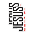 (2 Pack) Jesus is King Magnets - Christian Faith Decor - Religious Statement Art - 5 Inches On Longest Side - Thick Durable Magnet - Made in USA - MAG24226