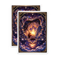 (2 Pack) Celestial Couple Stickers - Romantic Stickers - Soulmate Art- 5" On Longest Side - Sticks to Smooth Flat Surfaces - Made in USA - BMCS16032
