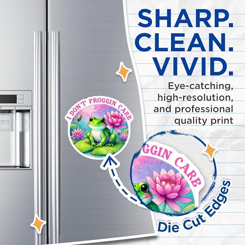 (2 Pack) Funny Frog Magnets - Humorous Kitchen Decor - 5" On Longest Side - for Cars, Fridges, Toolboxes - Made in USA - MAG7615