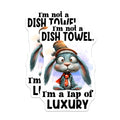 (2 Pack) Sarcastic Bunny Magnets - Lap of Luxury Quote - Funny Refrigerator Decor - 5 Inches On Longest Side - Thick Durable Magnet - Made in USA - MAG38269