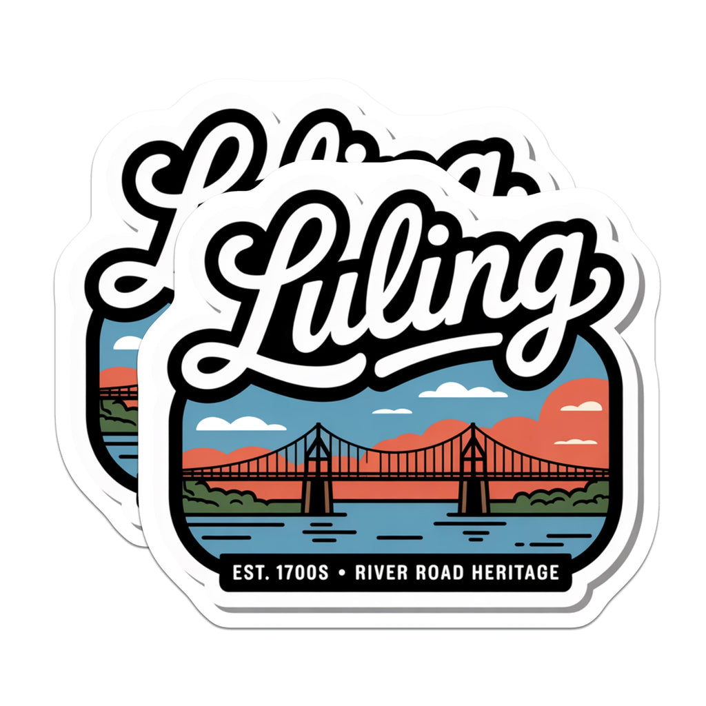 (2 Pack) Luling Bridge Magnets - Louisiana Souvenir - River Road Heritage - 5" On Longest Side - Premium Magnet - for Cars, Refrigerators, Toolboxes, Lockers - Made in USA - MAG17665
