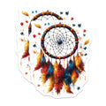 (2 Pack) Autism Acceptance Dreamcatcher Magnets - Puzzle Piece Fridge Art - Boho Decor Colorful Feather - 5 Inches On Longest Side - Thick Durable Magnet - Made in USA - MAG26734