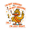 (2 Pack) Funny Duck Magnets - Always Right Quote - Sarcastic Humor - Refrigerator Decor - White Elephant Item - 5 Inches On Longest Side - Thick Durable Magnet - Made in USA - MAG20753