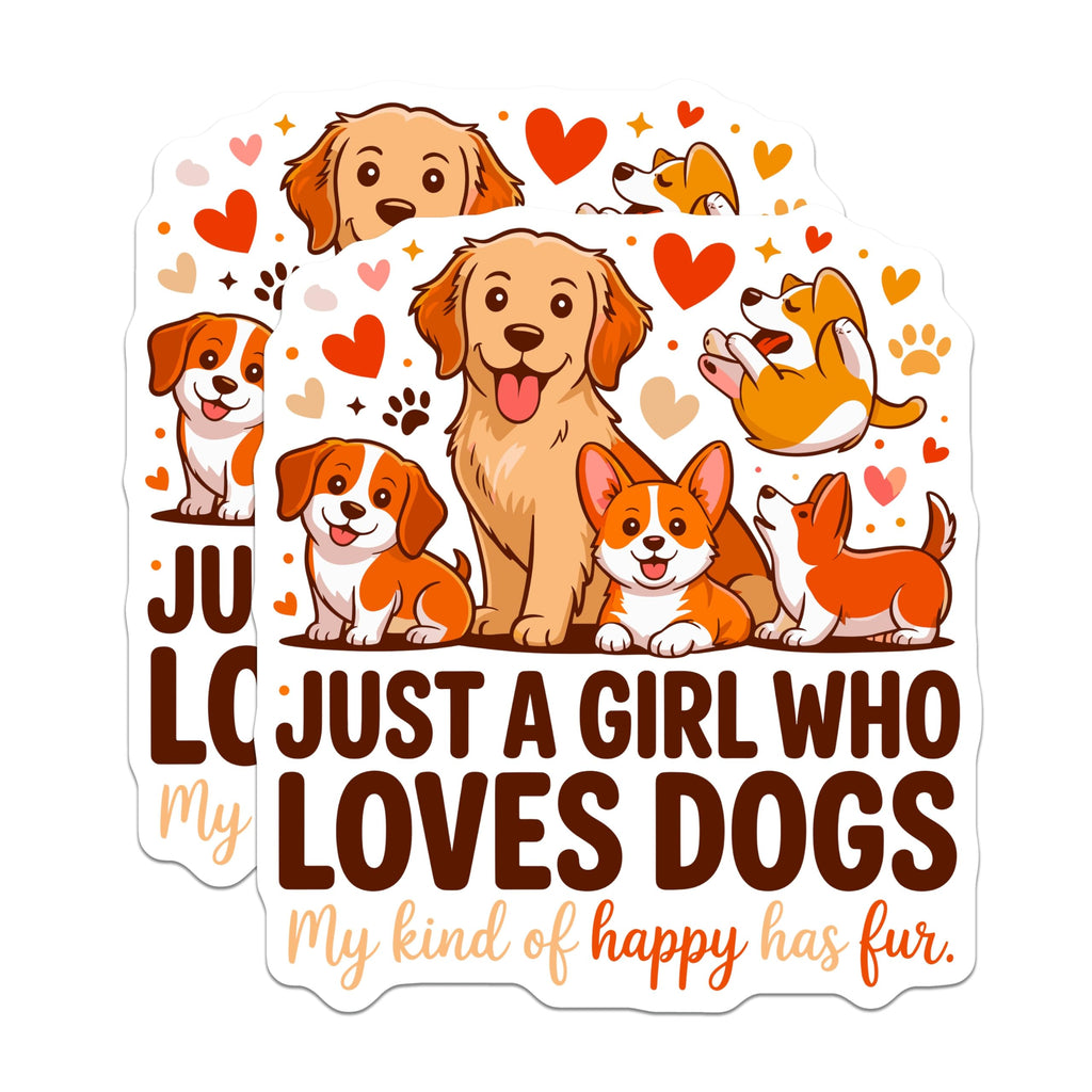(2 Pack) Dog Mom Magnets - Cute Puppy Lover Decor - Happy Fur Mom Animal Lover - 5 Inches On Longest Side - Thick Durable Magnet - Made in USA - MAG28748