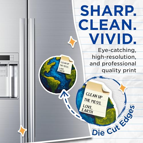 (2 Pack) Earth Love Magnets - 5" On Longest Side - for Cars, Fridges, Toolboxes - Made in USA - MAG7689