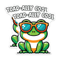 (2 Pack) Toadally Cool Frog Magnets - Funny Animal Pun Decor - Cute Refrigerator Accessory for Home - 5 Inches On Longest Side - Thick Durable Magnet - Made in USA - MAG39278