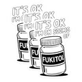 (3 Pack) Fukitol Decals - Funny Decal - Laptop Decal - 3 Inches On Longest Side - Easy Peel & Apply - Made in USA - 3MCS4359
