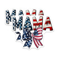 (2 Pack) Mama Magnets - USA Flag Design - Patriotic Mom Decor - 5" On Longest Side - for Cars, Fridges, Toolboxes - Made in USA - MAG7703