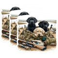 (3 Pack) Labrador Retriever Decals - Hunting Decal - Hunting Dogs - Duck Hunting - 3 Inches On Longest Side - Easy Peel & Apply - Made in USA - 3MCS7424