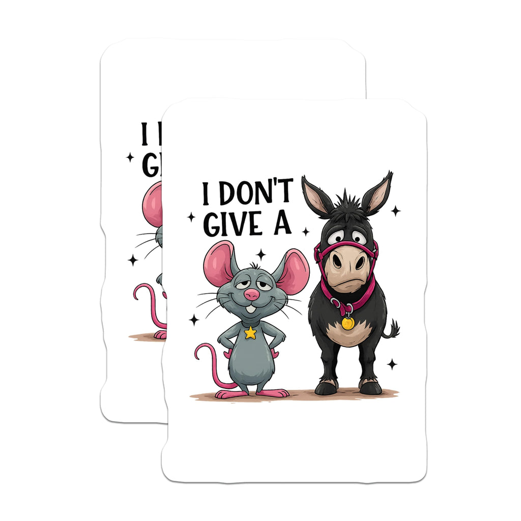 (2 Pack) Funny Donkey Magnets - Sarcastic Mouse - Refrigerator Magnets - 5" On Longest Side - Premium Magnet - for Cars, Refrigerators, Toolboxes, Lockers - Made in USA - MAG16306