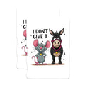 (2 Pack) Funny Donkey Magnets - Sarcastic Mouse - Refrigerator Magnets - 5" On Longest Side - Premium Magnet - for Cars, Refrigerators, Toolboxes, Lockers - Made in USA - MAG16306